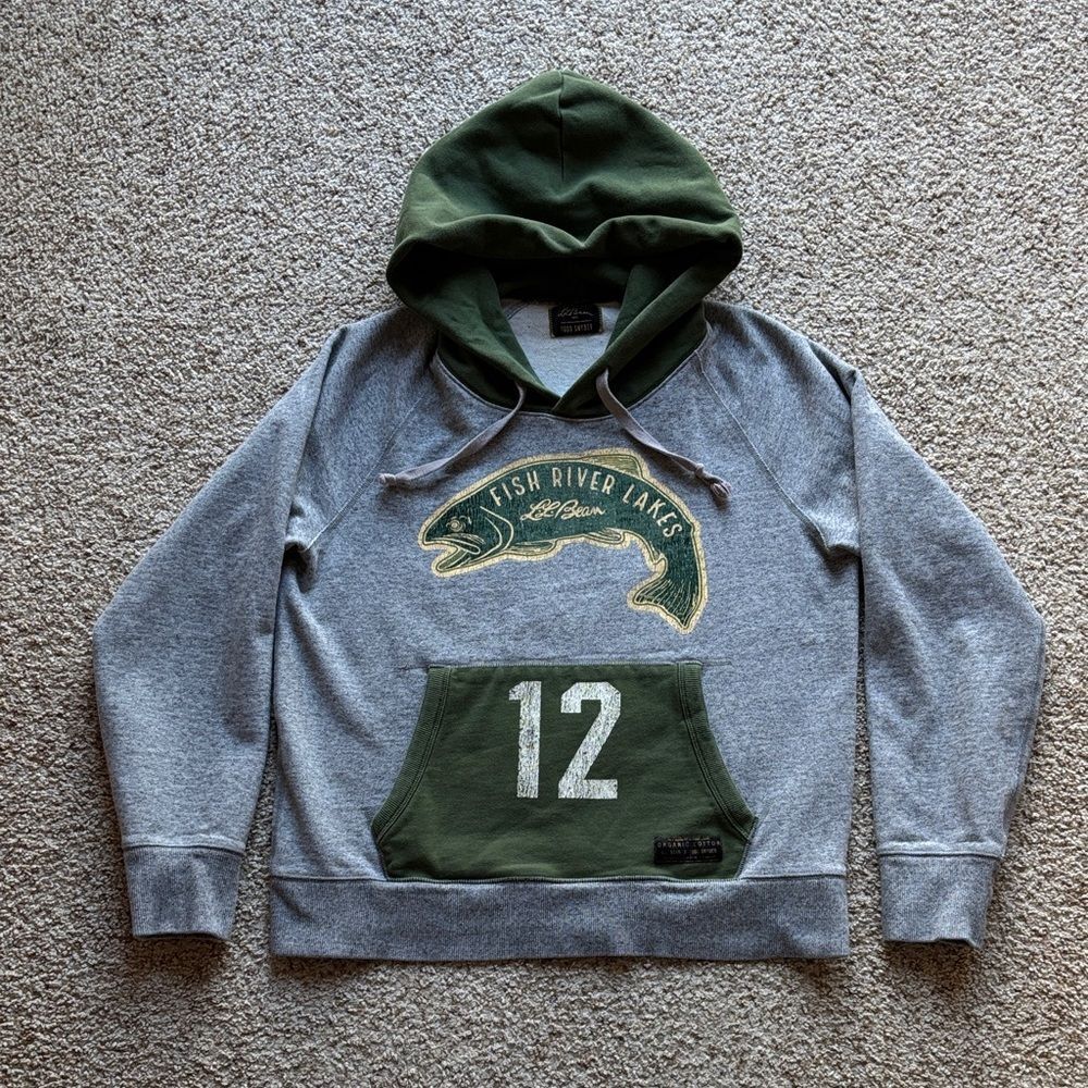 L.L. Bean x Todd Snyder Fish River Lakes Organic Cotton Hoodie Hooded Sweatshirt